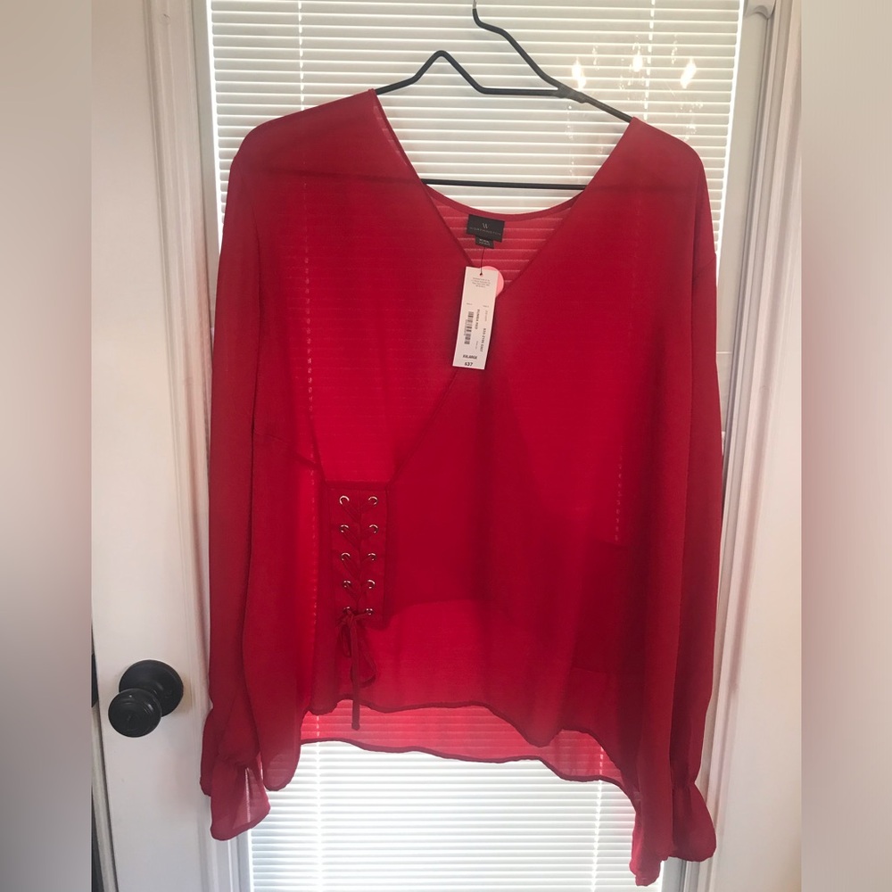 Worthington Red Women's Blouse